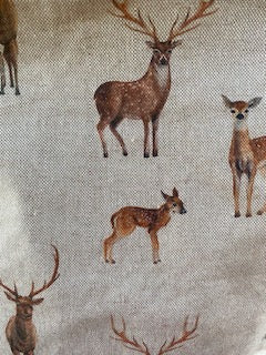 Natural Deer   Handmade  Fabric Tote Bag And Matching Purse Set