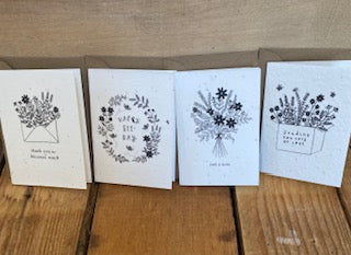 4 Wildflower Seed Greeting Cards